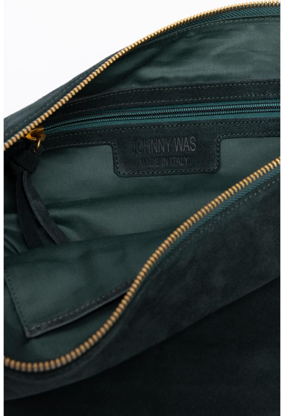 Women Handbags | Johnny Was Dunkel Italian Suede Faithful Bag Dunkel