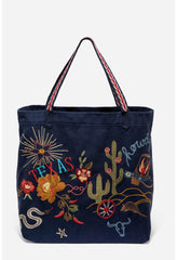 Women Handbags | Johnny Was Texas Everyday Tote Navy