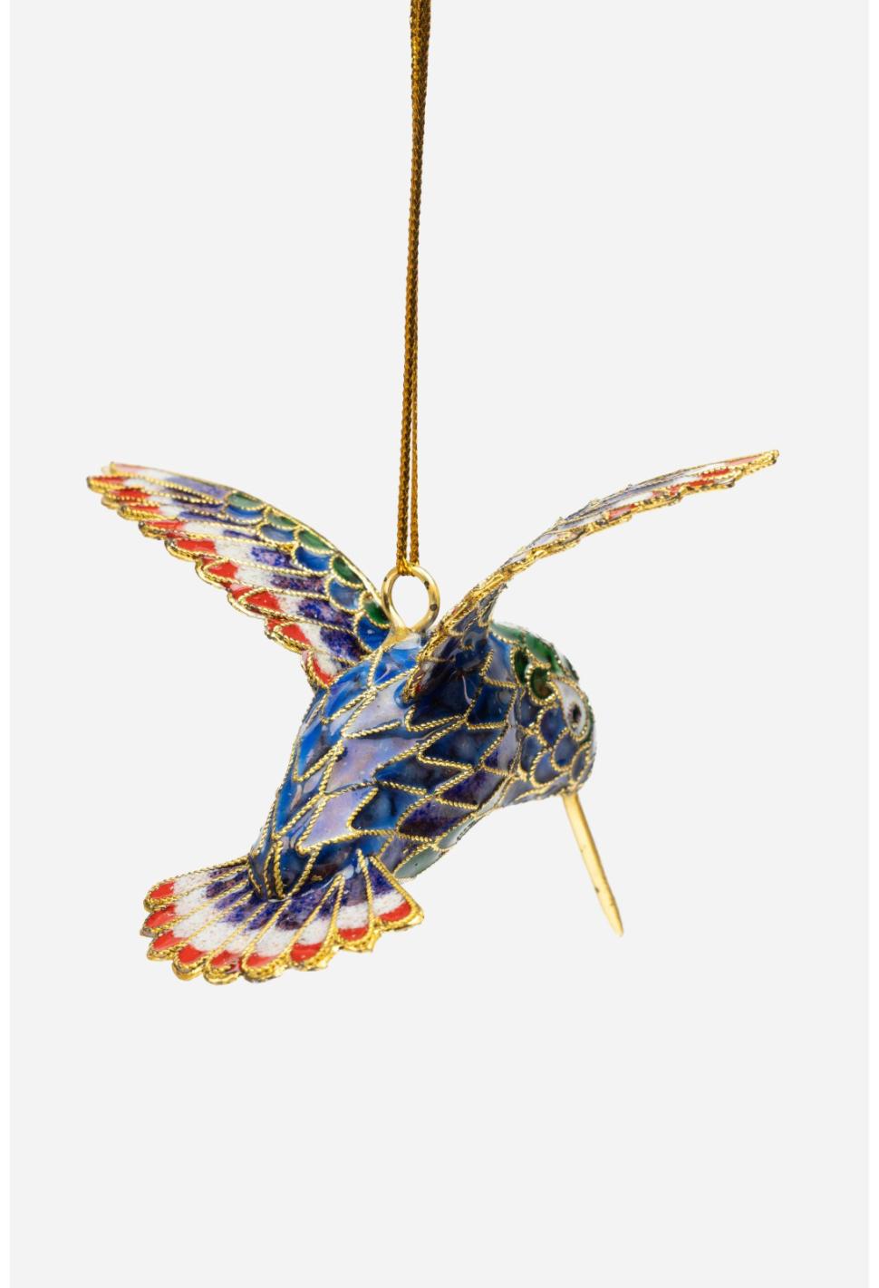 Women Home Accessories | Johnny Was Hummingbird Cloisonne Ornament Gold