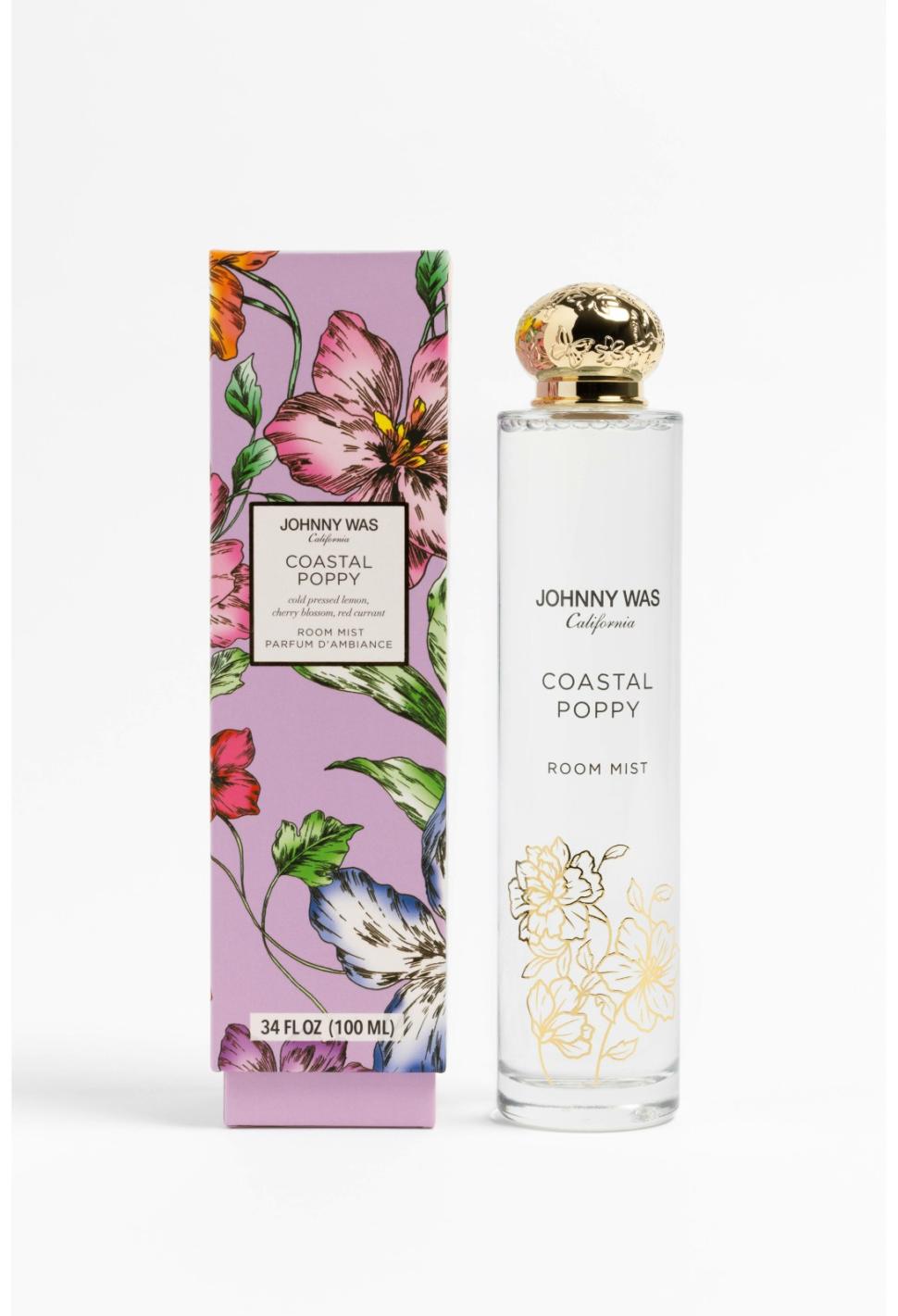 Women Home Fragrance | Johnny Was Coastal Poppy Room/Linen Spray Coastal Poppy