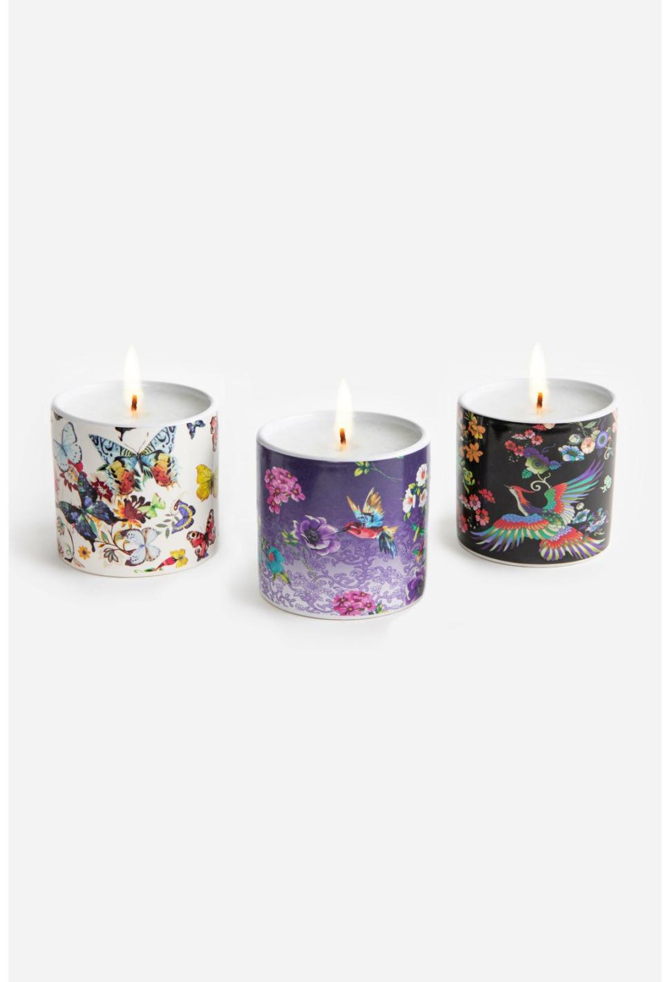 Women Home Fragrance | Johnny Was Fine Set Of 3 Votive Candles Multi