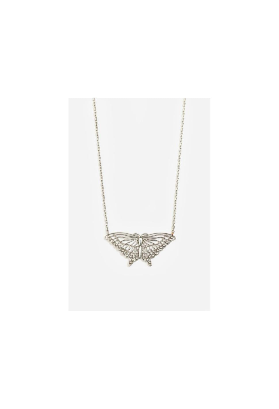Women Jewelry | Johnny Was Butterfly Necklace Silver