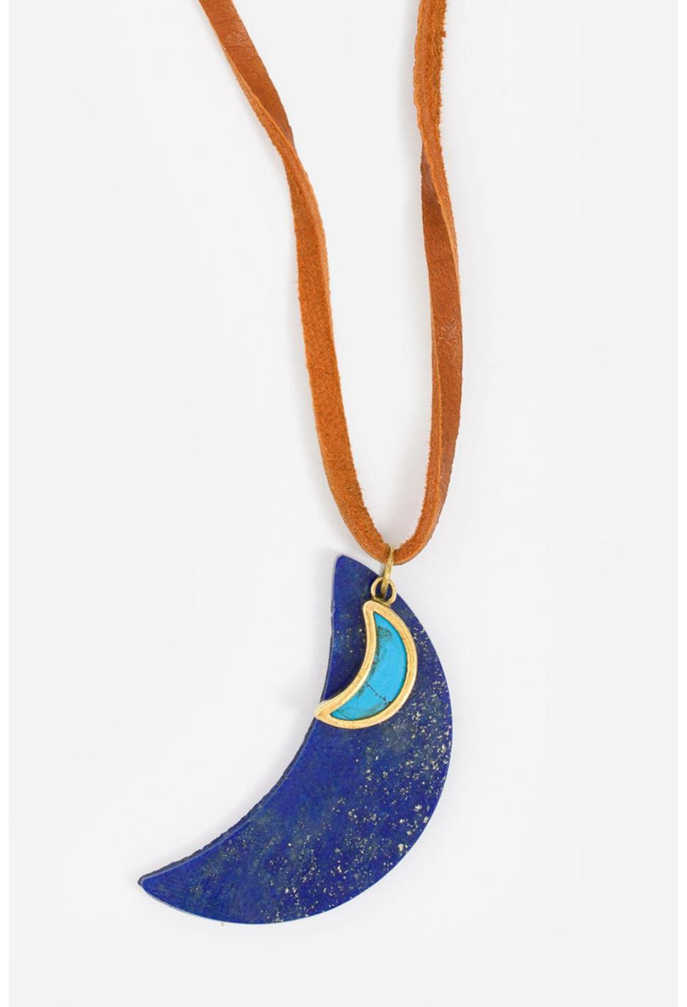 Women Jewelry | Johnny Was Double Moon Necklace Natural