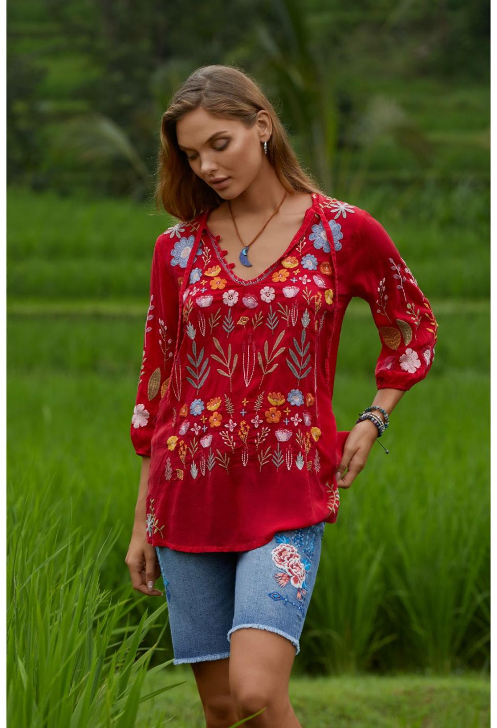 Women Jewelry | Johnny Was Double Moon Necklace Natural