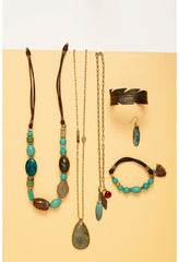 Women Jewelry | Johnny Was Feather Charm Necklace Multi