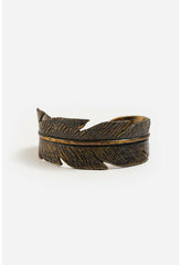 Women Jewelry | Johnny Was Feather Cuff Bracelet Brass