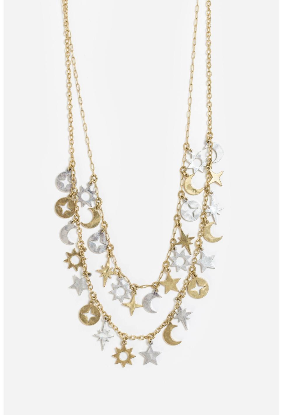 Women Jewelry | Johnny Was Moondance Charm Necklace Gold