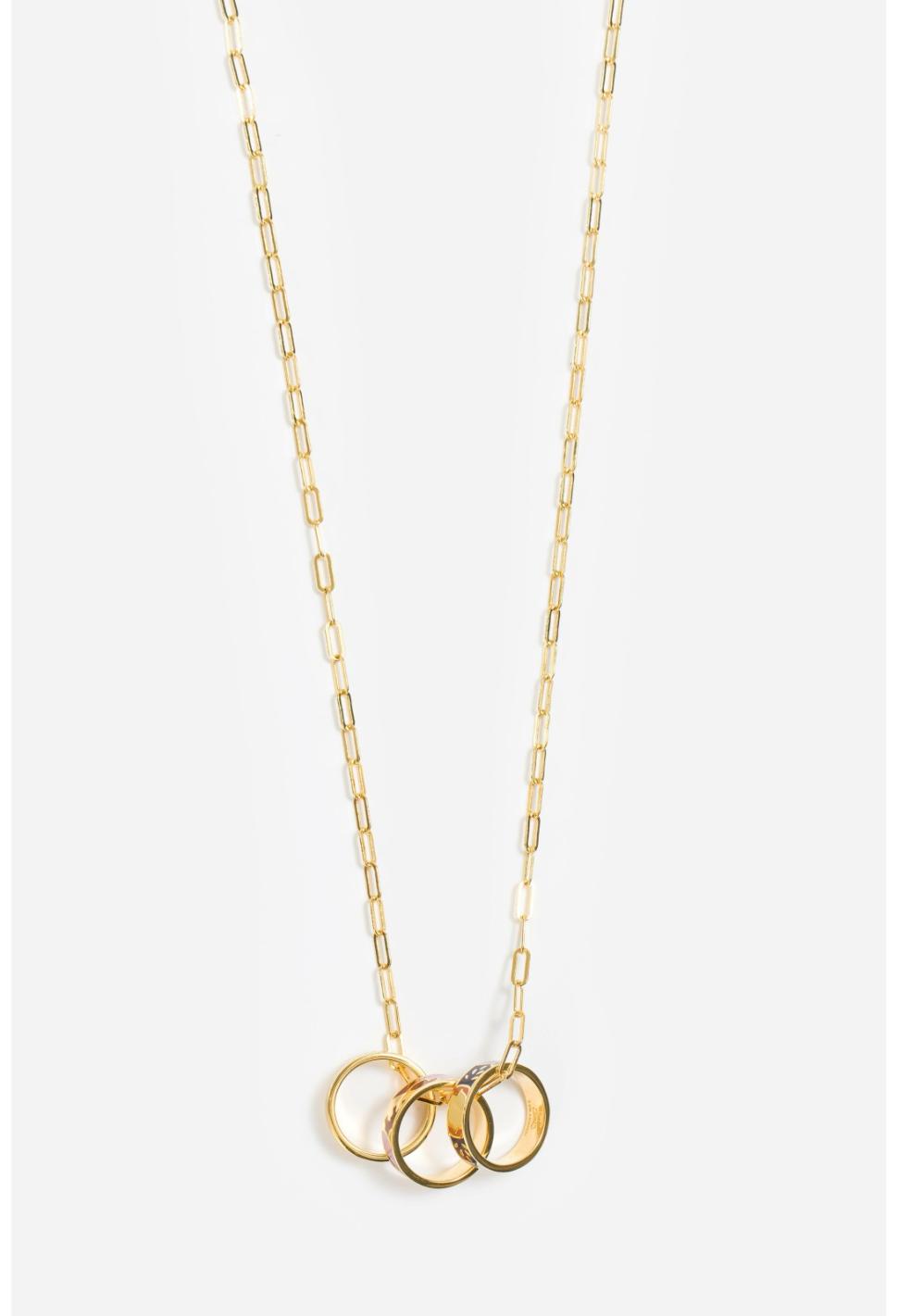 Women Jewelry | Johnny Was Sandalwood 3 Ring Necklace Sandalwood