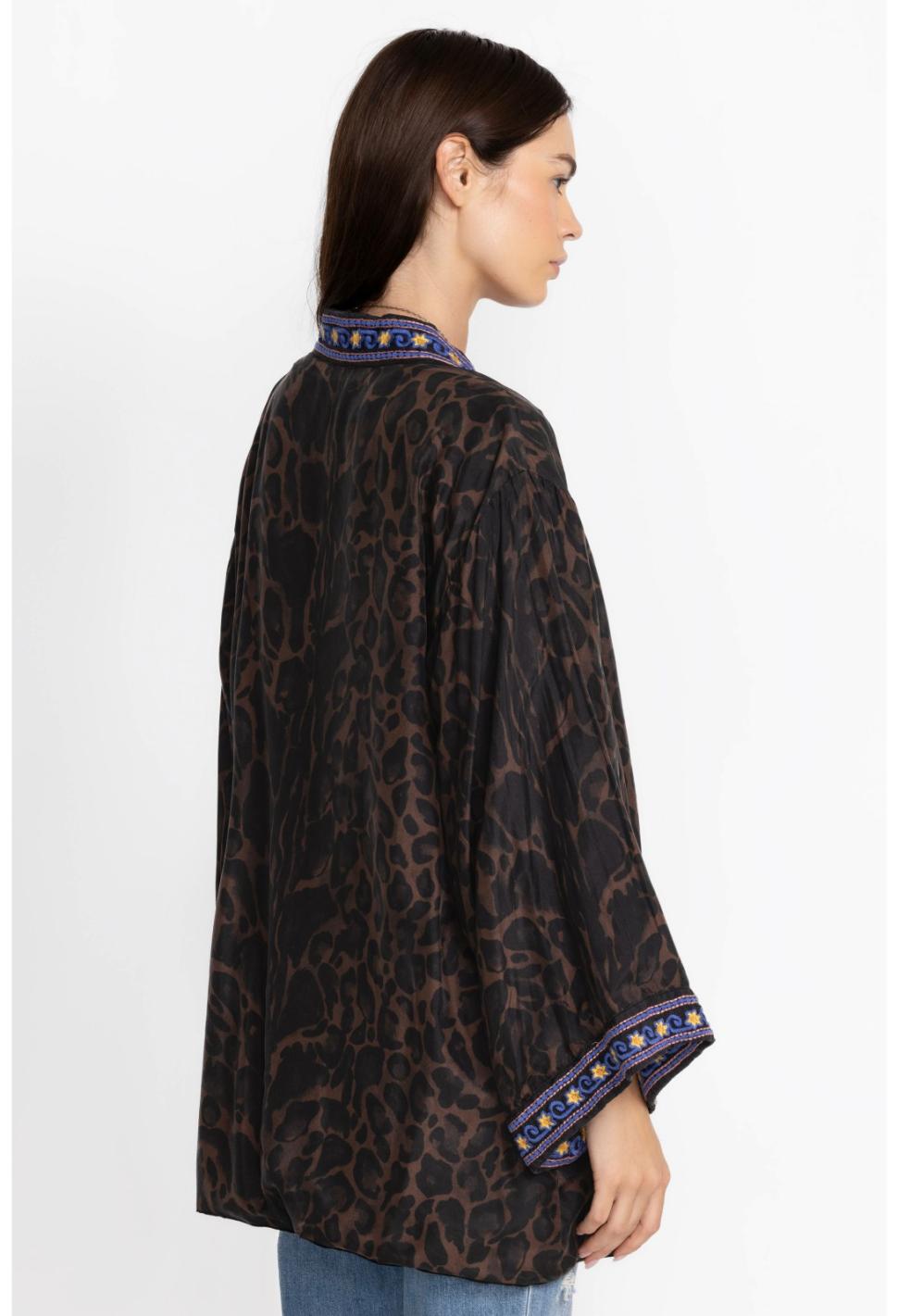 Women Kimonos | Johnny Was Elletra Kimono Reversible Black