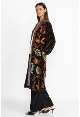Women Kimonos | Johnny Was Isabella Velvet Bishop Sleeve Kimono Coat French Leopard