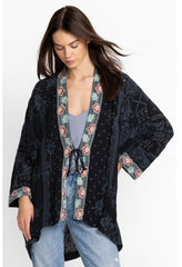 Women Kimonos | Johnny Was Lacy Shae Kimono Sanded Black