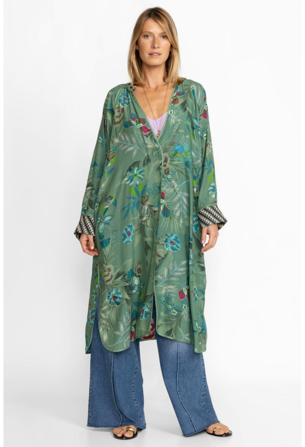 Women Kimonos | Johnny Was Lagoon Harmony Kimono (Reversible) Lagoon