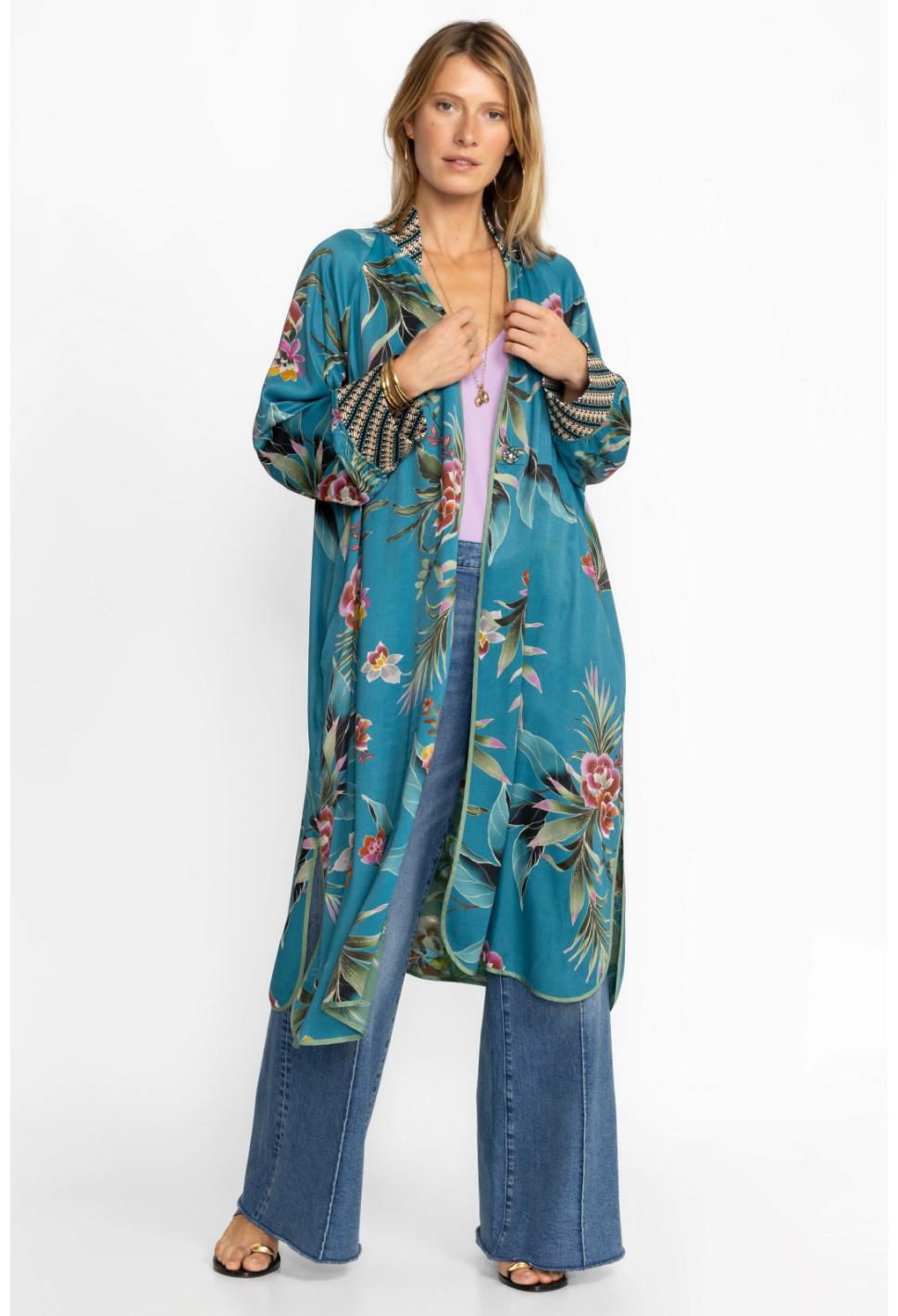 Women Kimonos | Johnny Was Lagoon Harmony Kimono (Reversible) Lagoon