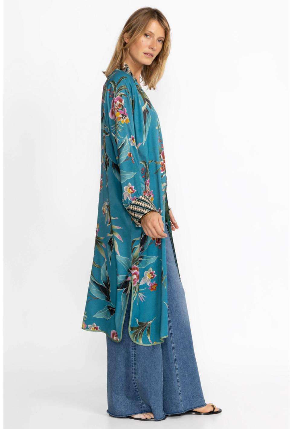 Women Kimonos | Johnny Was Lagoon Harmony Kimono (Reversible) Lagoon