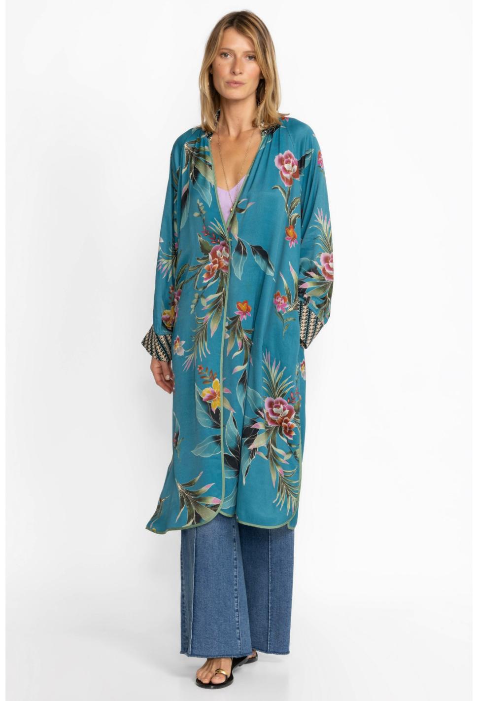 Women Kimonos | Johnny Was Lagoon Harmony Kimono (Reversible) Lagoon