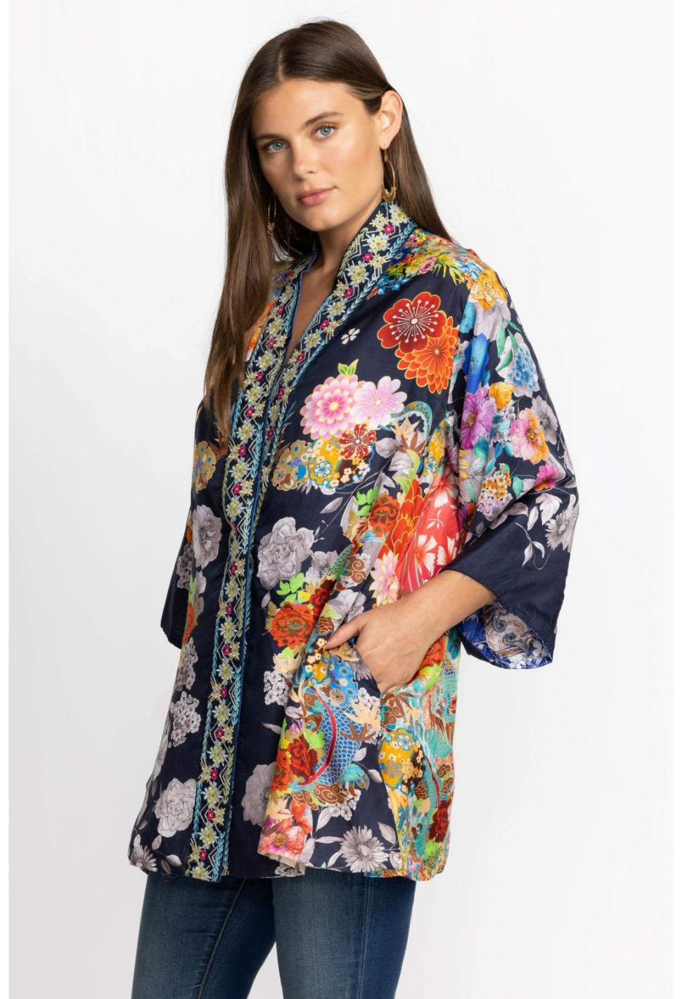 Women Kimonos | Johnny Was Narniay Kimono Reversible Pajaro