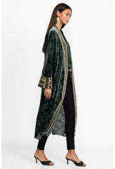 Women Kimonos | Johnny Was Natalia Silk Kimono Emerald Green