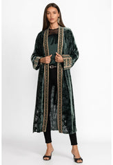 Women Kimonos | Johnny Was Natalia Silk Kimono Emerald Green