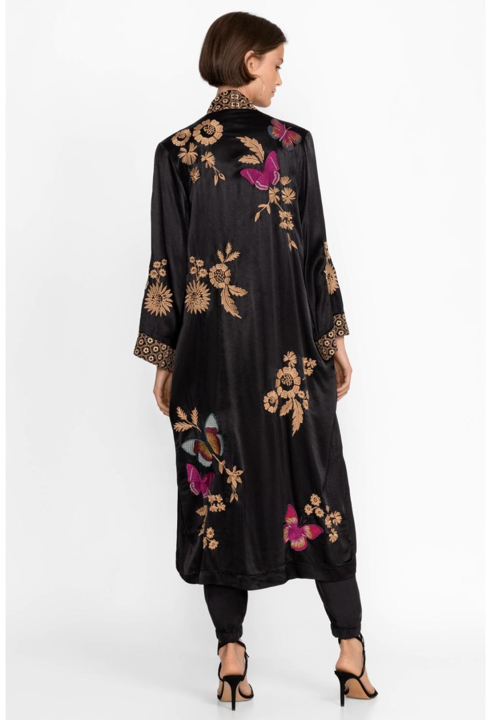 Women Kimonos | Johnny Was Nova Kimono Coat Black