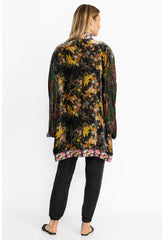 Women Kimonos | Johnny Was One Of A Kind Velvet Kimono- Black- Midi Multi