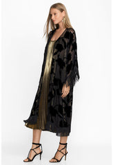Women Kimonos | Johnny Was Queen Silk Kimono Black