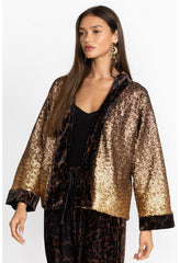 Women Kimonos | Johnny Was Sequin Gold Plaza Kimono Gold