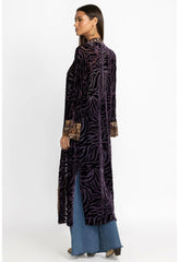Women Kimonos | Johnny Was Twilight Silk Kimono Eggplant