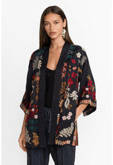 Women Kimonos | Johnny Was Zuzu Kimono Black