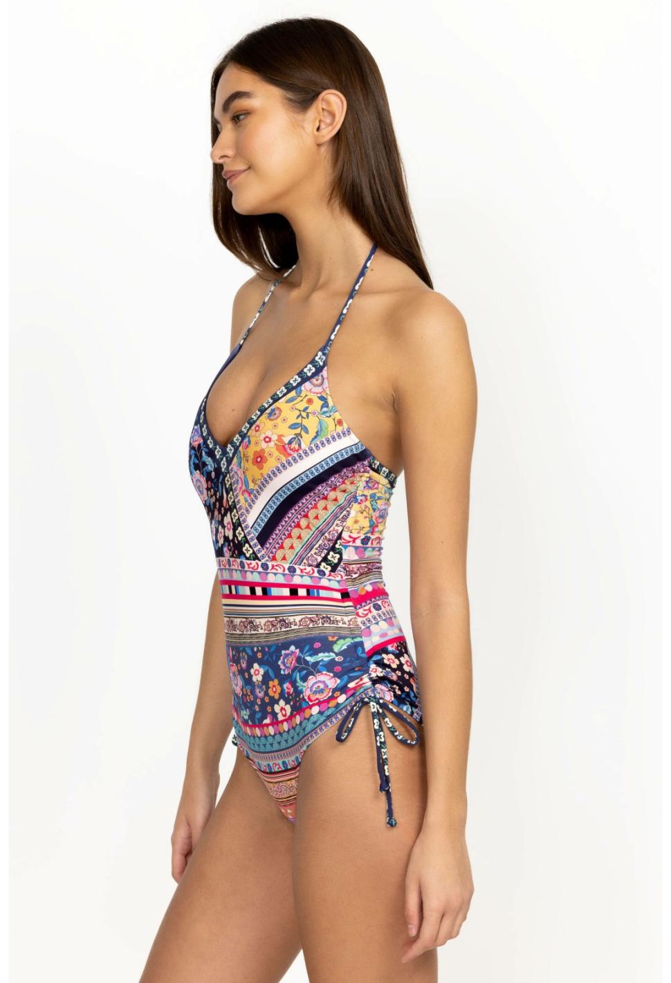 Women One-Pieces | Johnny Was Alaina Side Drawstring One Piece Alaina