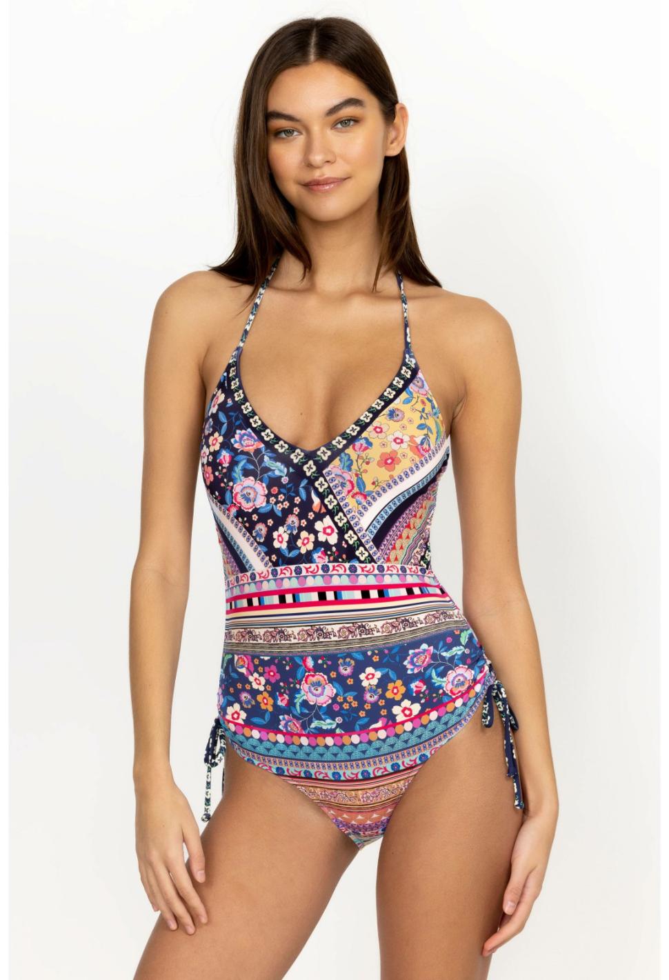 Women One-Pieces | Johnny Was Alaina Side Drawstring One Piece Alaina