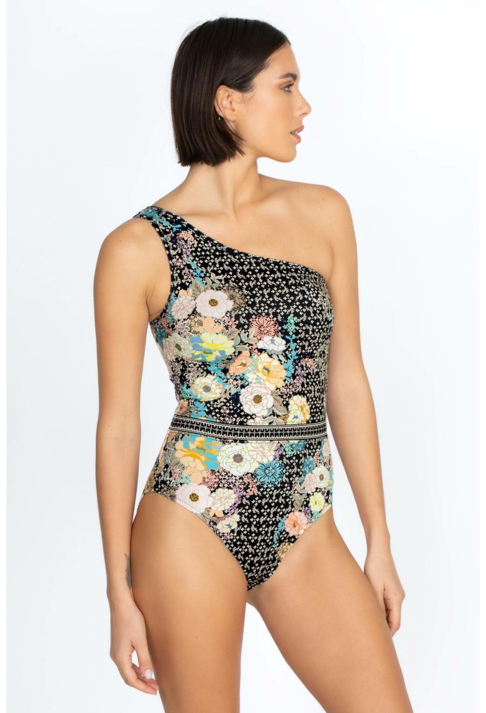 Women One-Pieces | Johnny Was Mila One Shoulder Swimsuit Mila