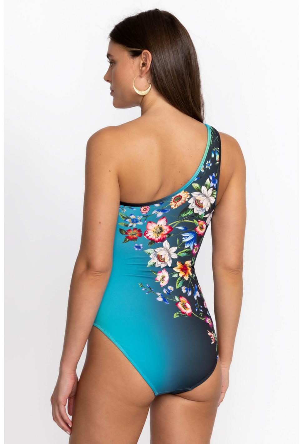 Women One-Pieces | Johnny Was Ombre Garden One Shoulder Swimsuit Ombre Garden