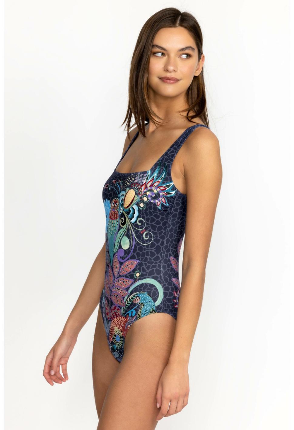 Women One-Pieces | Johnny Was Sea Owl Square Neck One Piece Sea Owl