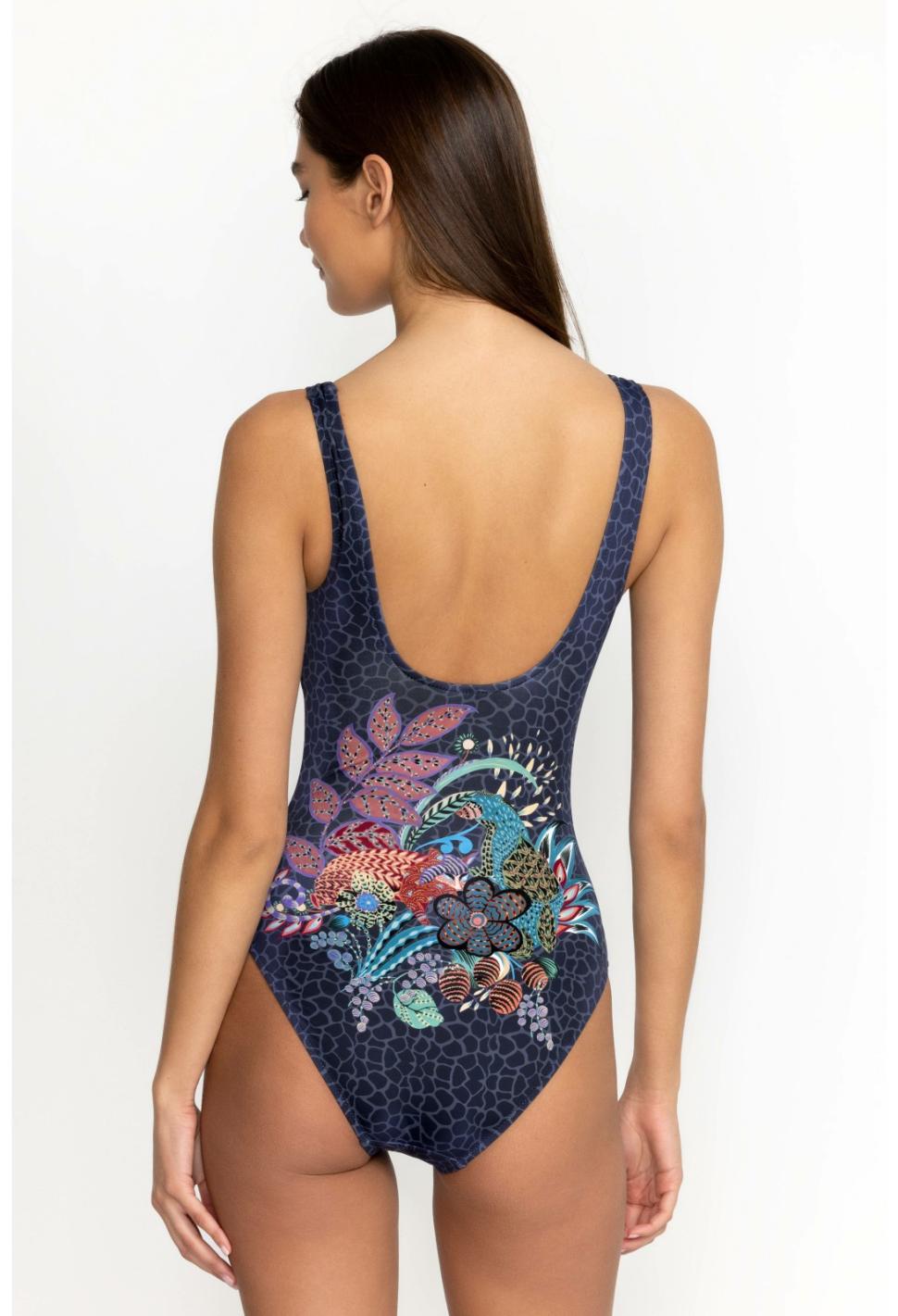 Women One-Pieces | Johnny Was Sea Owl Square Neck One Piece Sea Owl