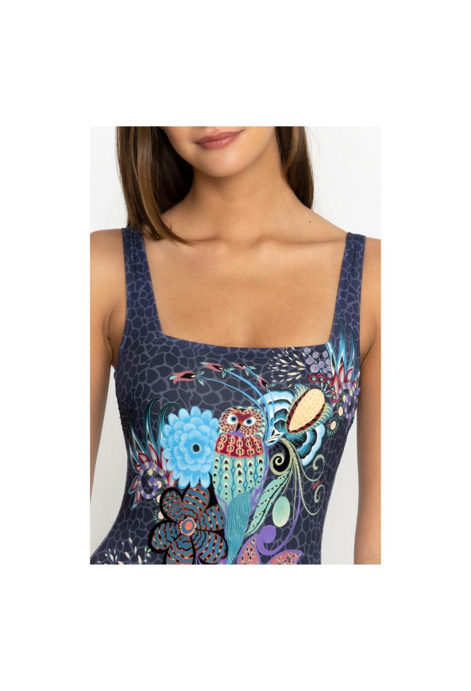 Women One-Pieces | Johnny Was Sea Owl Square Neck One Piece Sea Owl