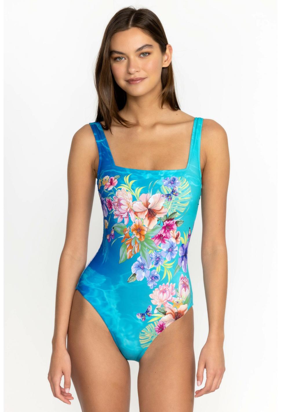 Women One-Pieces | Johnny Was Water Tropic Square Neck One Piece Water Tropic