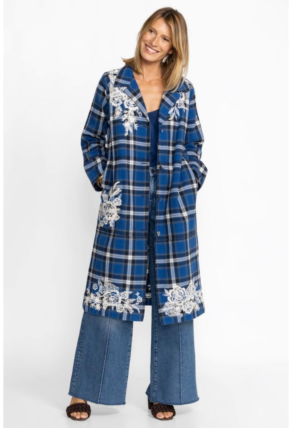 Women Outerwear | Johnny Was Alicent Duster Coat Plaid
