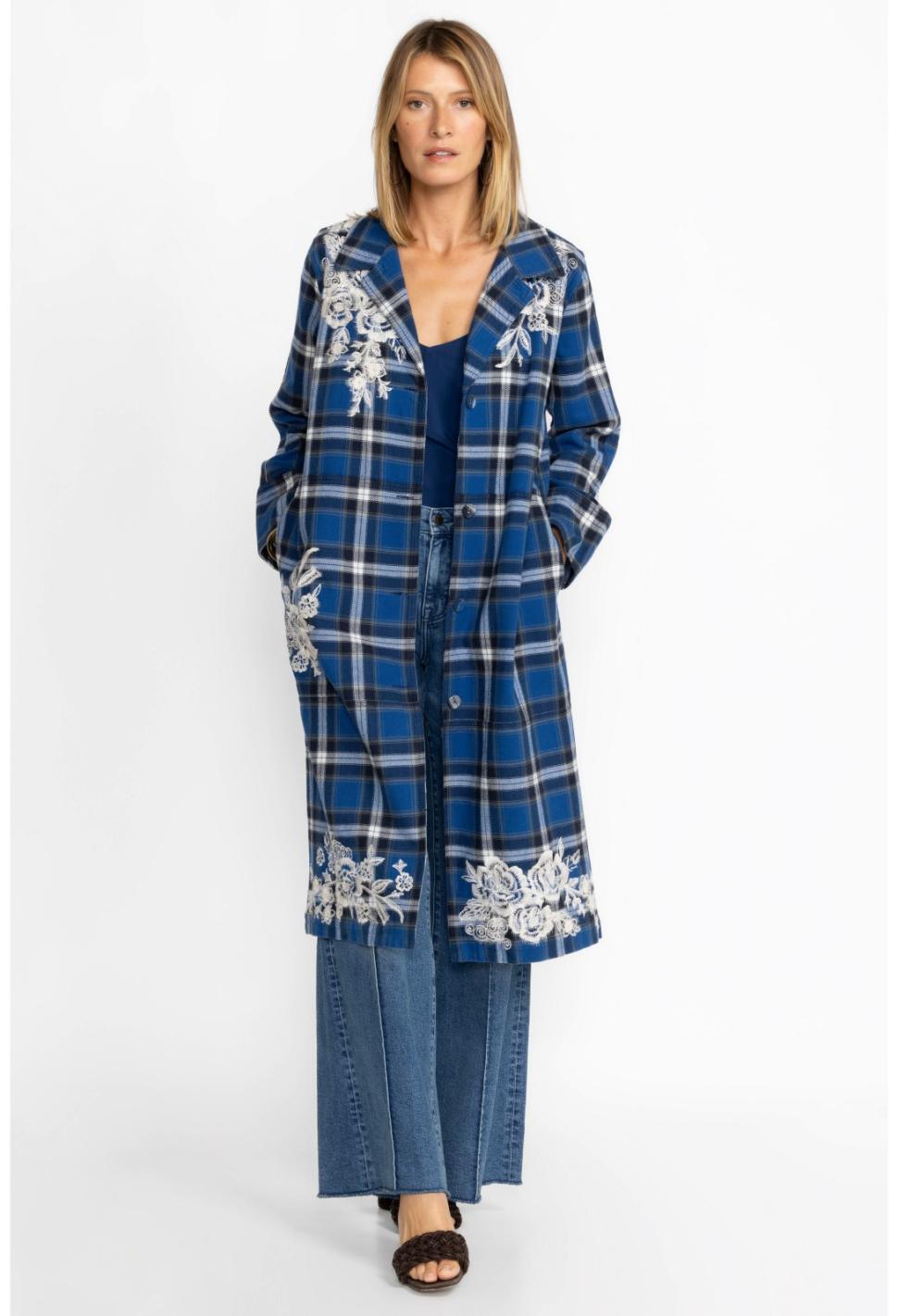 Women Outerwear | Johnny Was Alicent Duster Coat Plaid