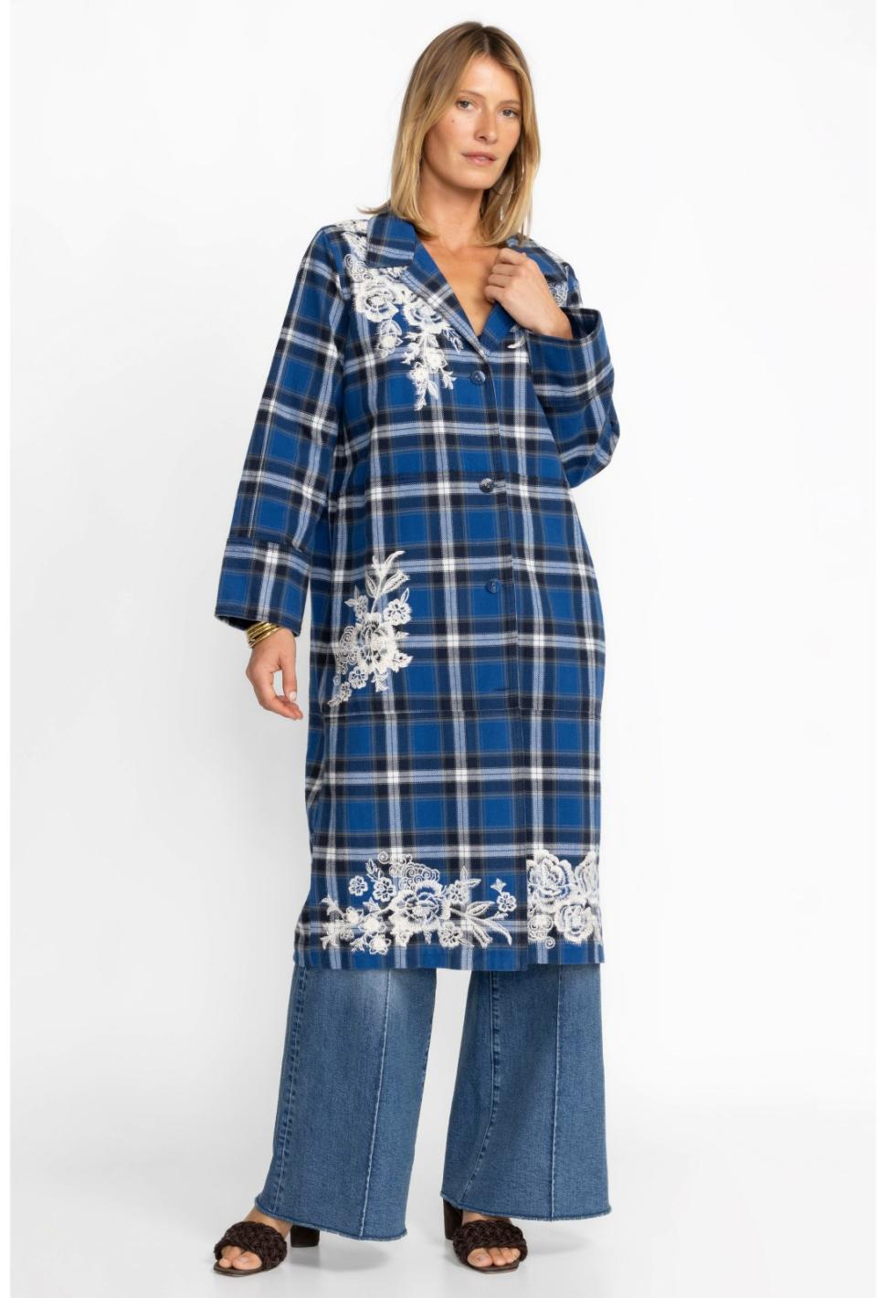Women Outerwear | Johnny Was Alicent Duster Coat Plaid