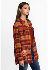 Women Outerwear | Johnny Was Ananke Shirt Jacket Plaid