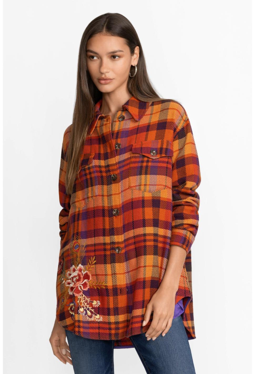 Women Outerwear | Johnny Was Ananke Shirt Jacket Plaid