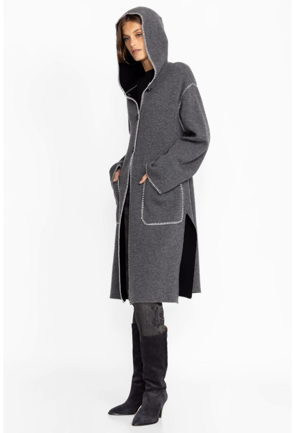 Women Outerwear | Johnny Was Calme Wool Coat Black