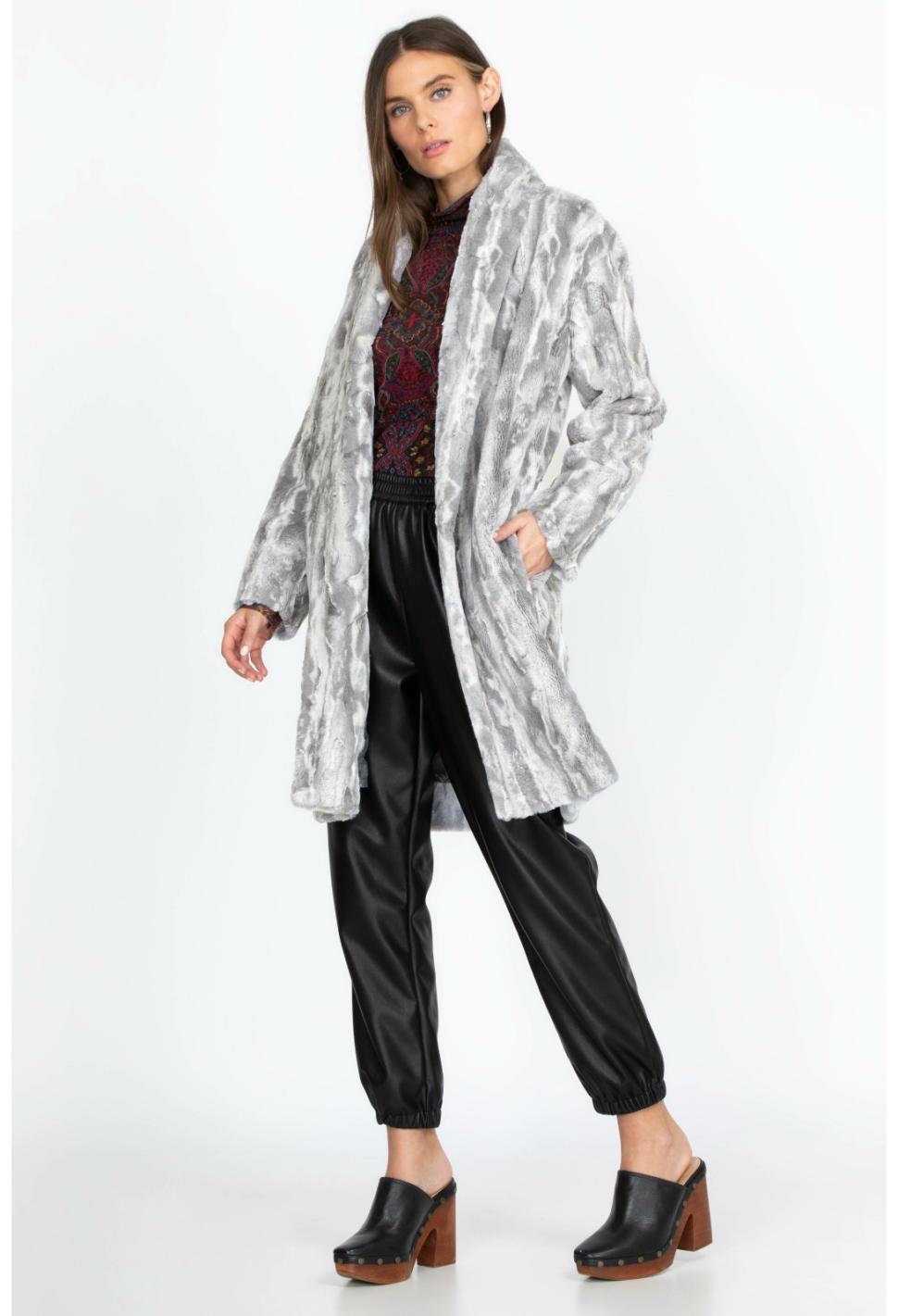 Women Outerwear | Johnny Was Cloud Faux Fur Jacket Cloud
