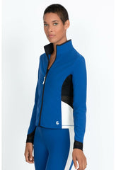 Women Outerwear | Johnny Was Endurance Mesh Zip Jacket True Blue