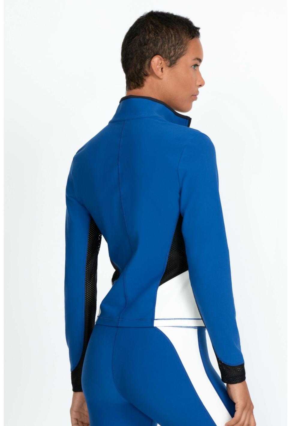 Women Outerwear | Johnny Was Endurance Mesh Zip Jacket True Blue
