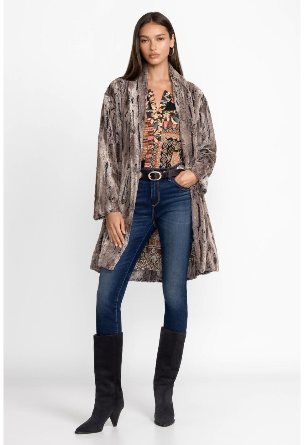 Women Outerwear | Johnny Was Foxy Faux Fur Jacket Multi