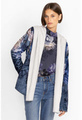Women Outerwear | Johnny Was Grey Peony Sherpa Jacket Grey Peony