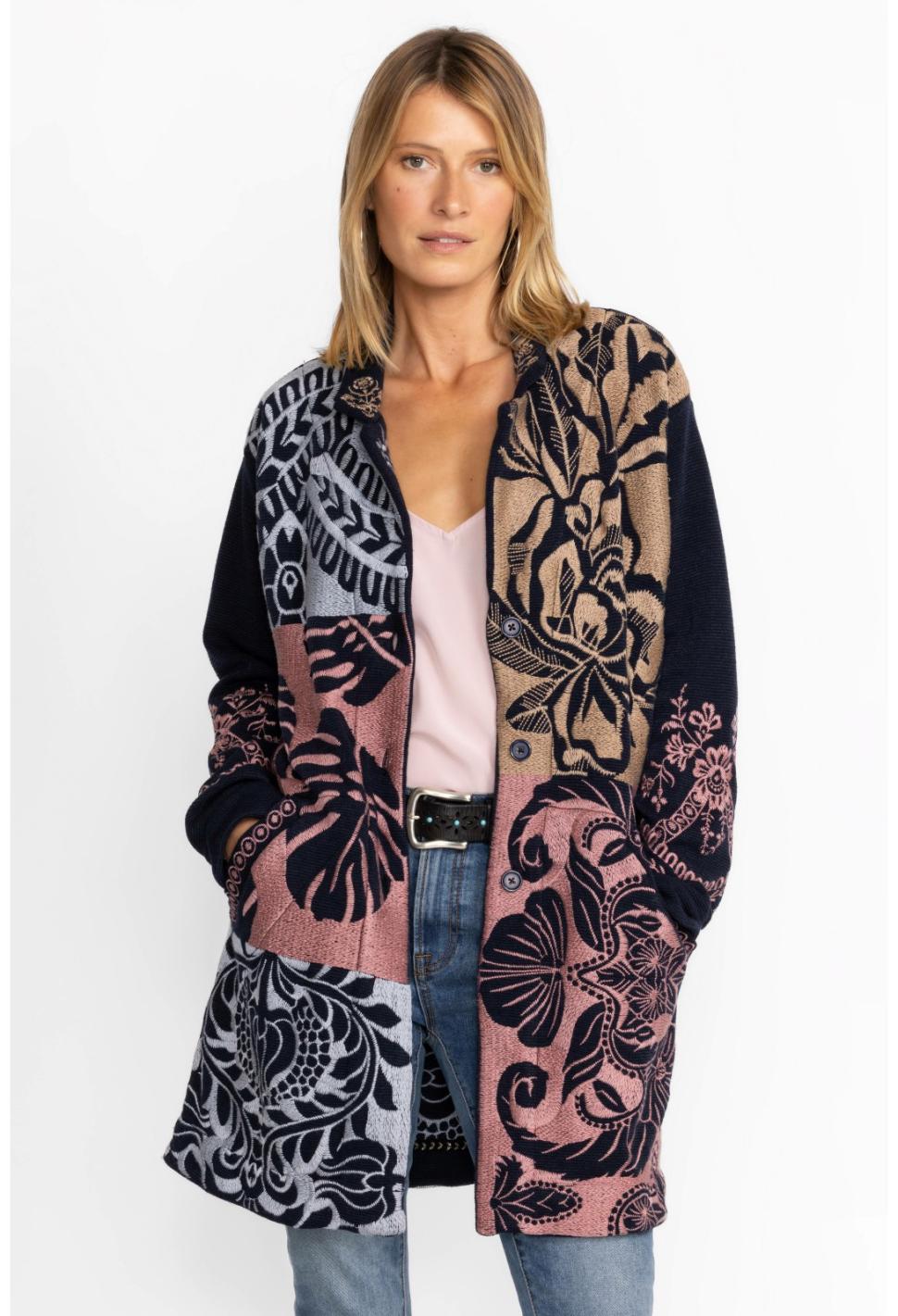 Women Outerwear | Johnny Was Harlow Jacket Navy