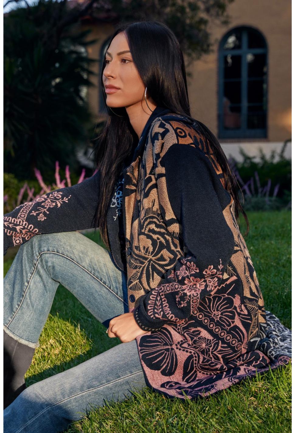 Women Outerwear | Johnny Was Harlow Jacket Navy