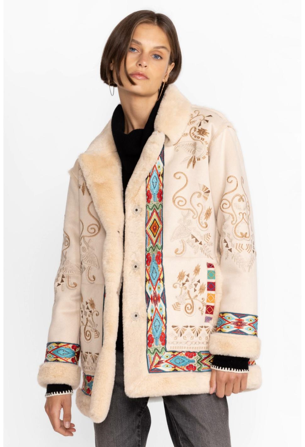 Women Outerwear | Johnny Was Hepburn Ski Fur Coat Cream